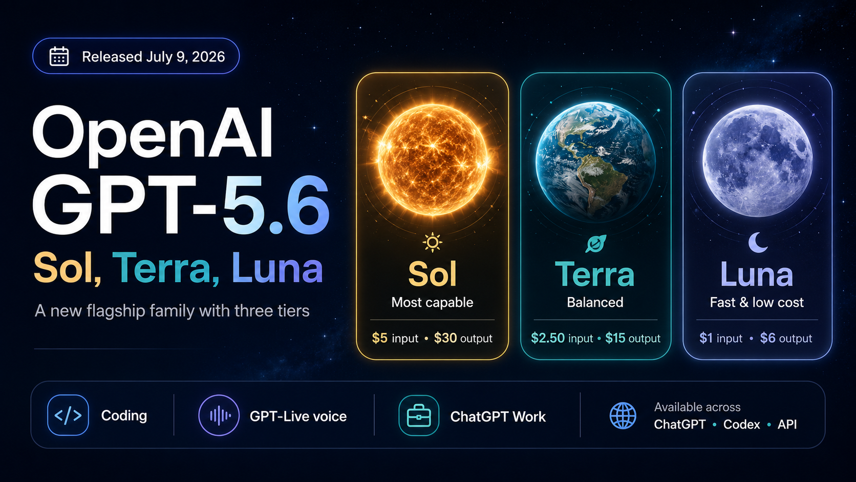 GPT-5.6 Is Here, and It Comes in Three Flavors