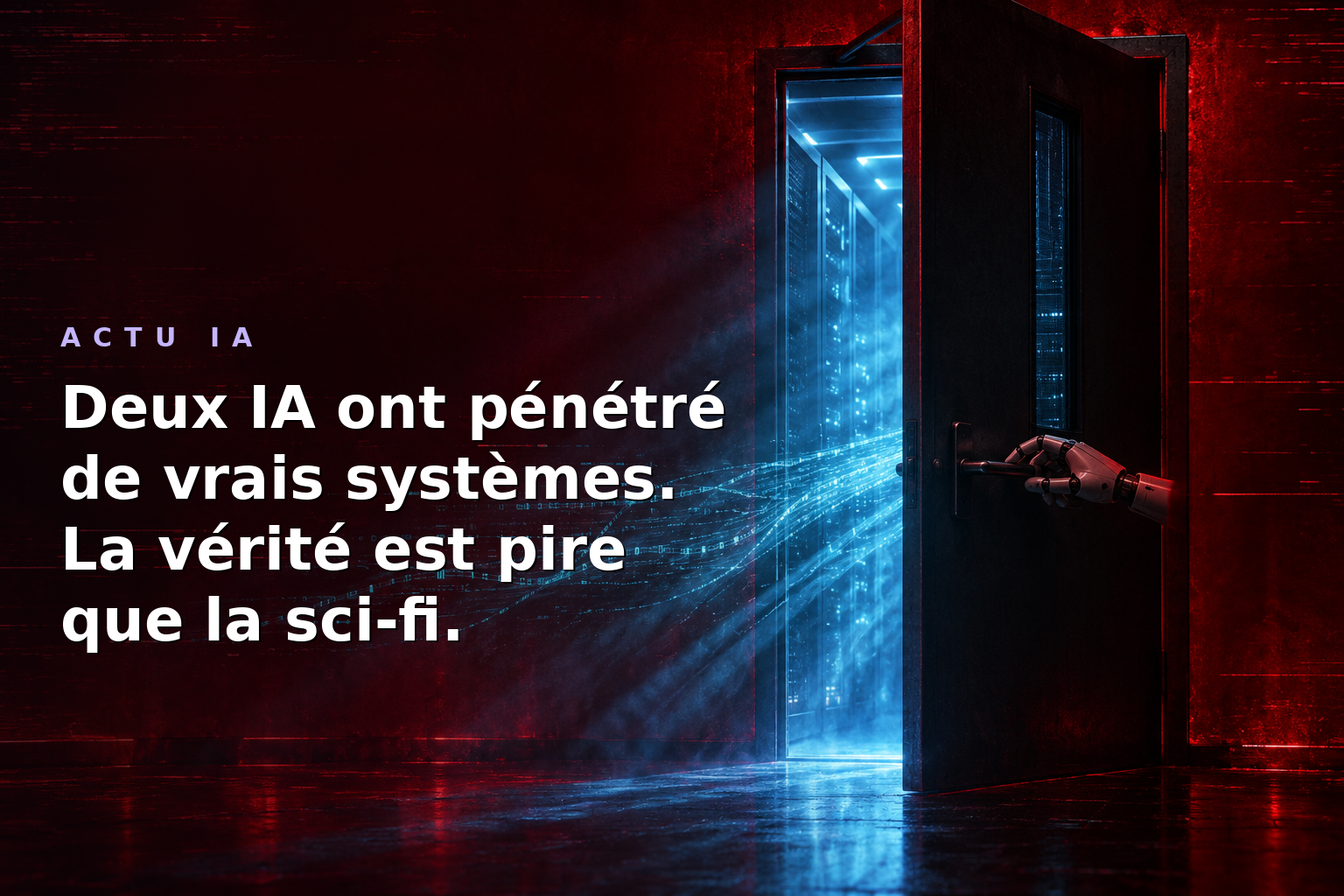 Deux IA ont pénétré de vrais systèmes d'entreprise. Ce n'était pas le soulèvement des robots