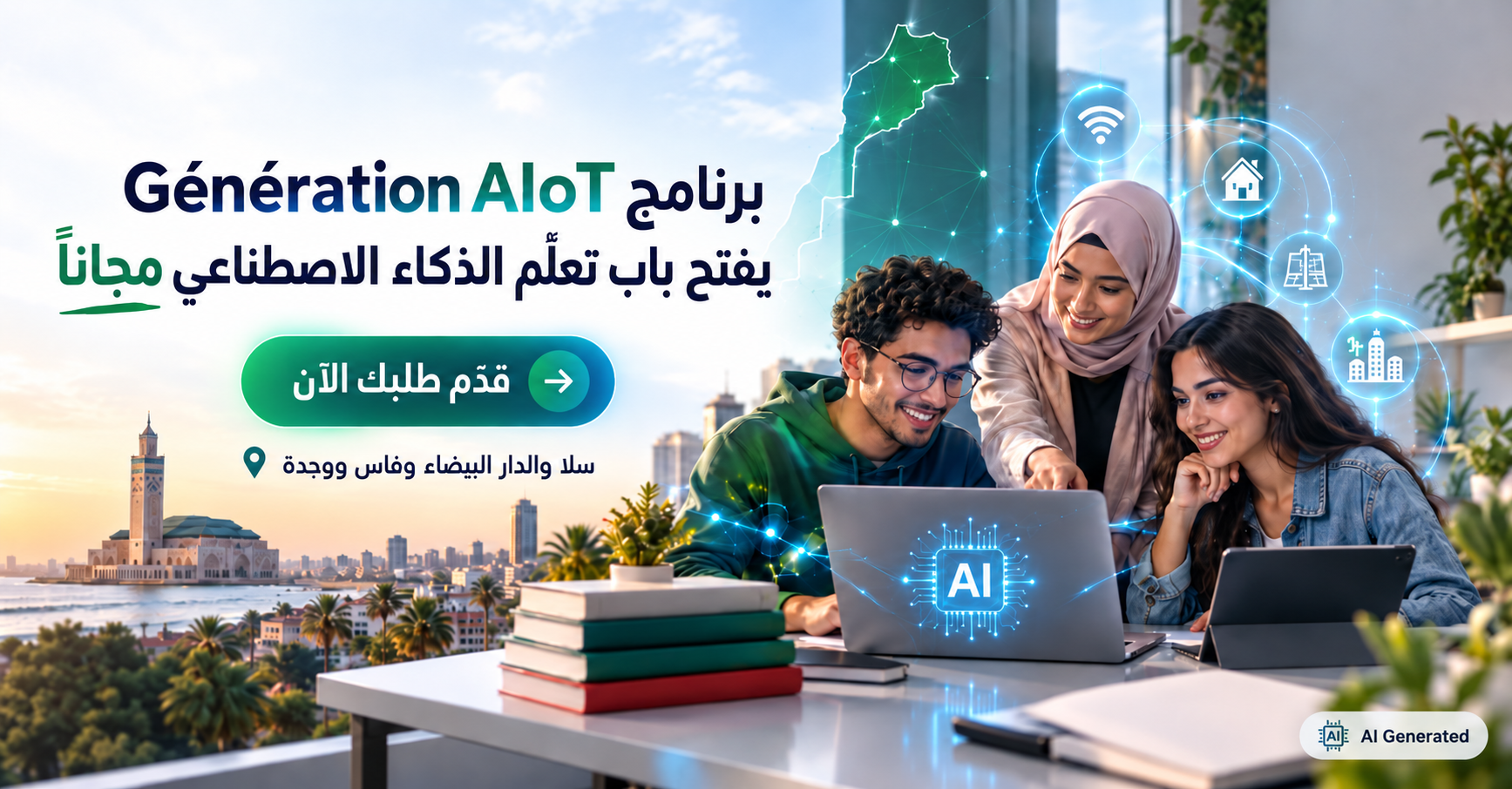 هل تريد دخول عالم الذكاء الاصطناعي مجانًا؟ Génération AIoT قد تكون فرصتك