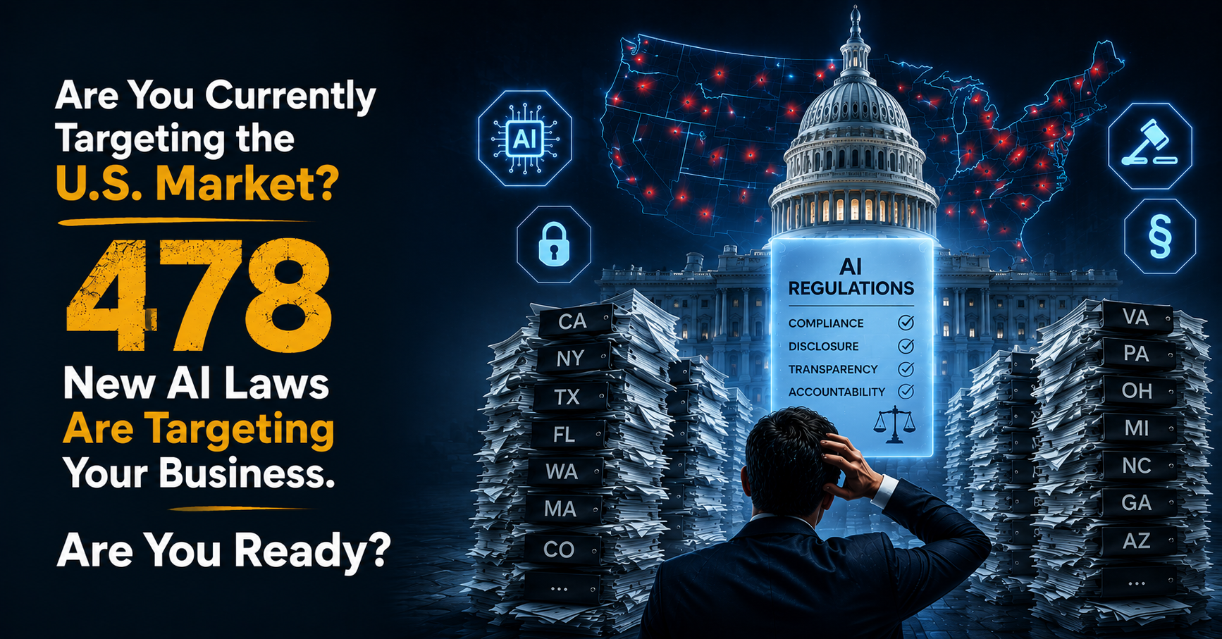 48 US States, 478 AI Laws. One Rule Your Business Can't Ignore