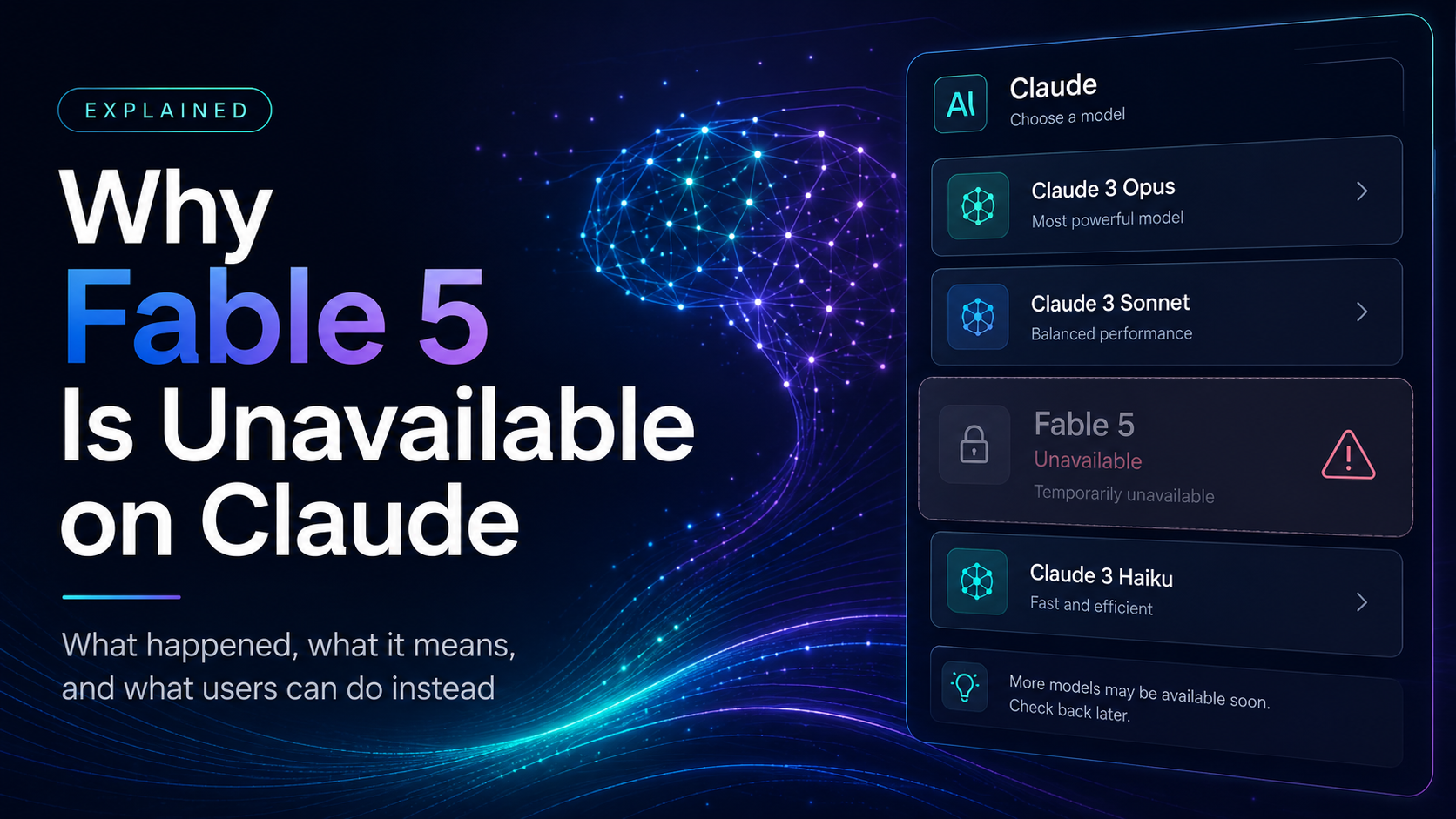 Why Is Claude Fable 5 Currently Unavailable?