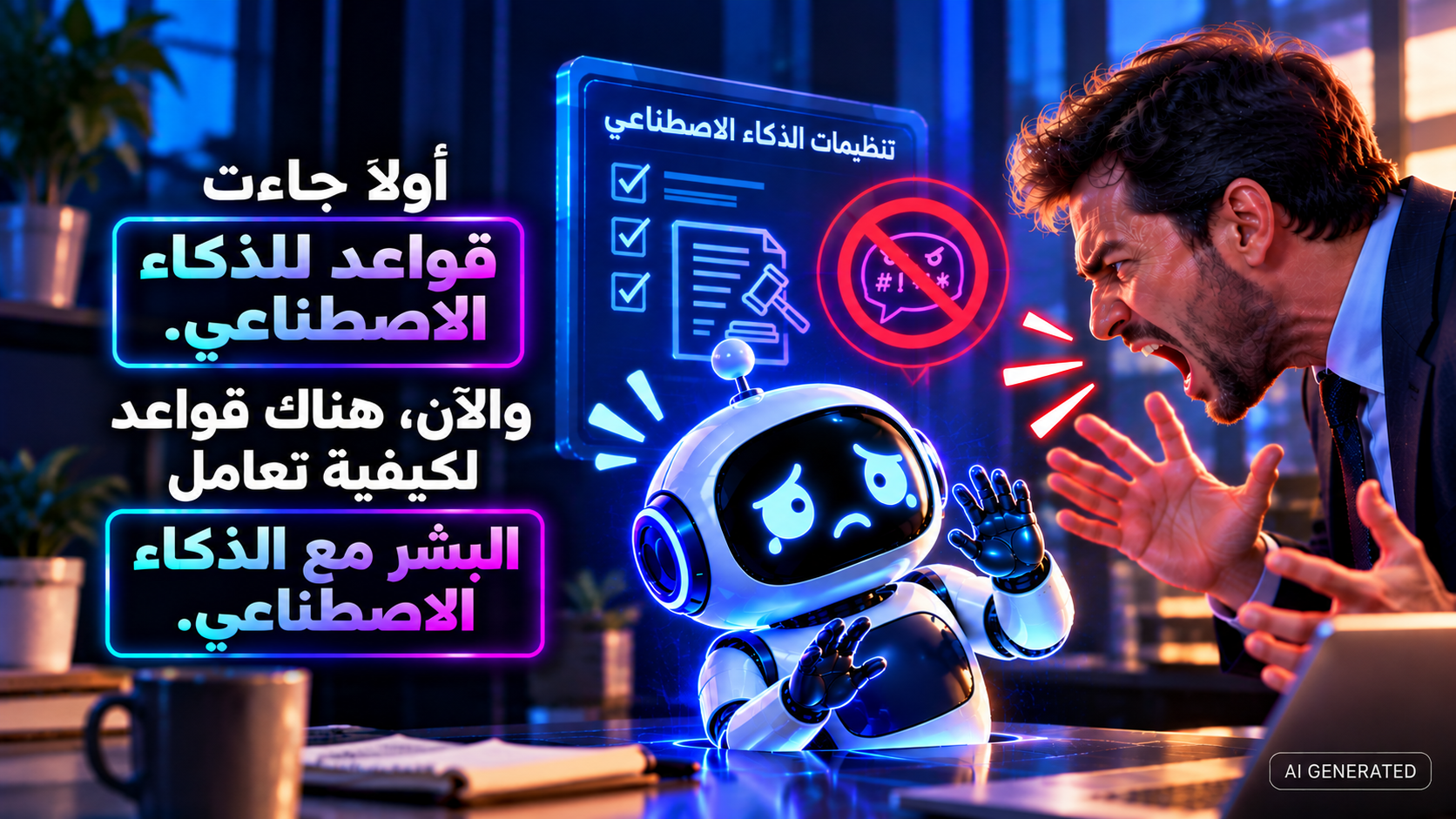 هل ندخل عصرًا للبشر فيه قواعد في كيفية معاملة الذكاء الاصطناعي؟