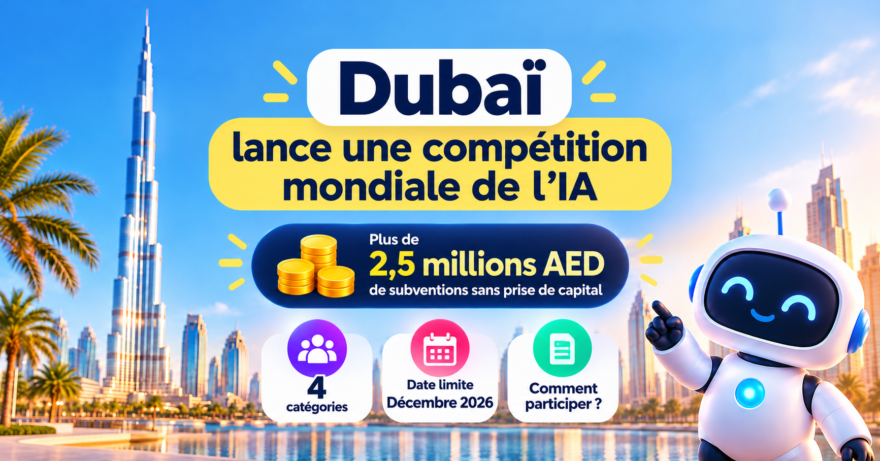 Dubaï vous paiera jusqu’à 1,5 M AED pour créer un agent IA