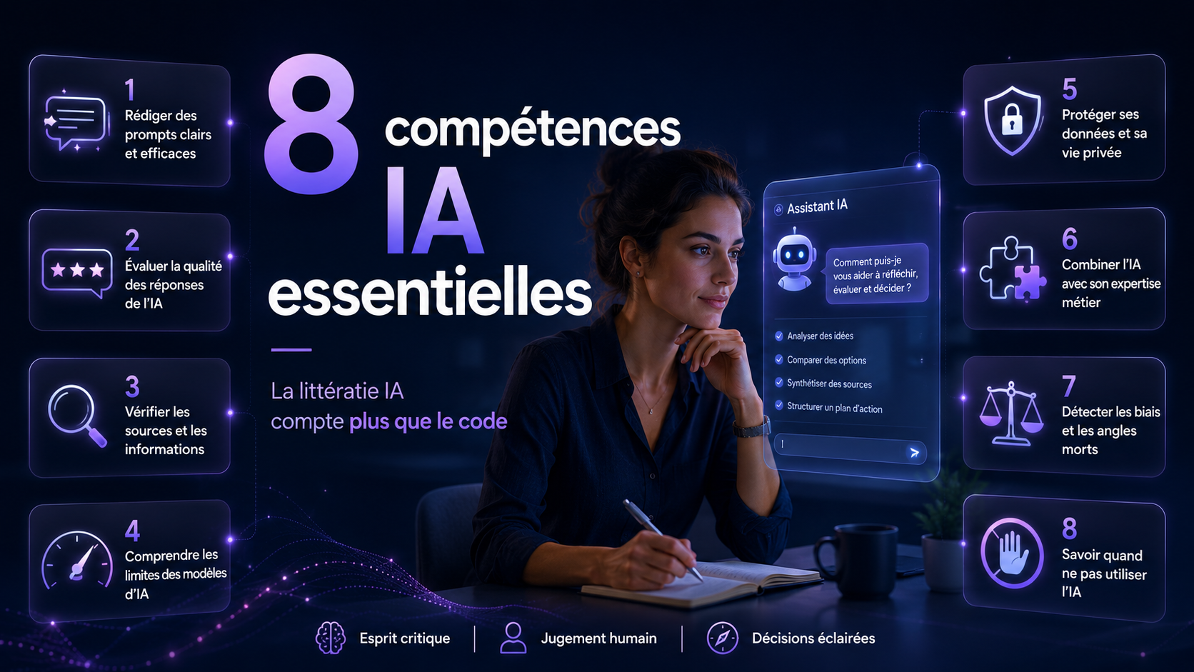 Les 8 compétences IA dont tout le monde aura besoin