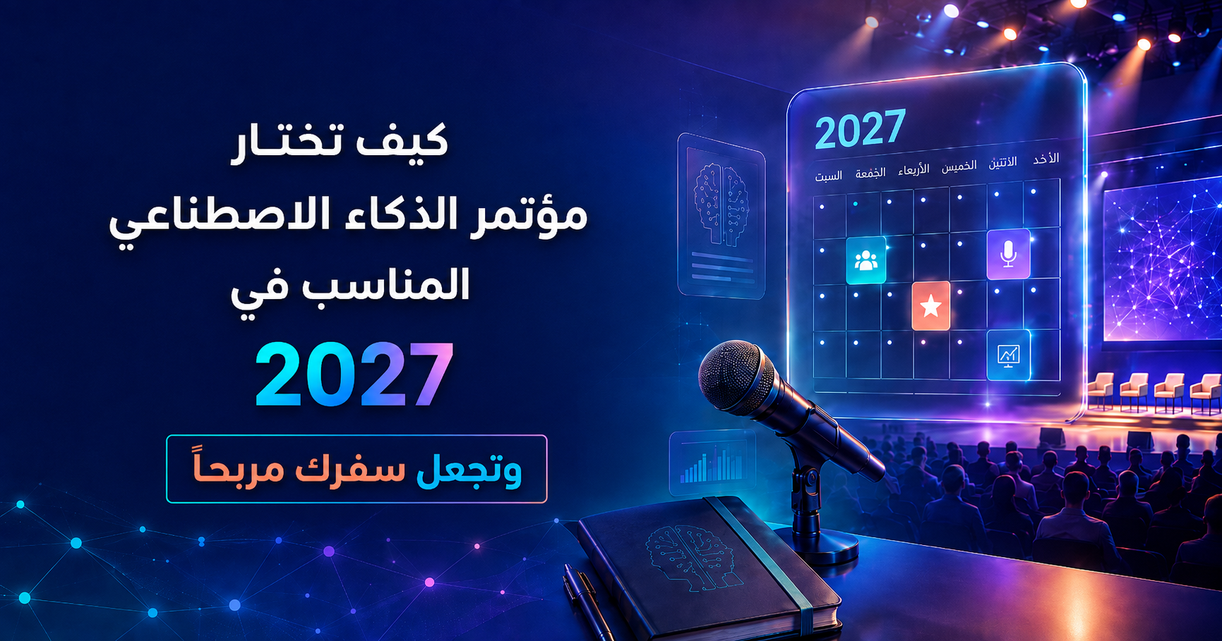 مؤتمرات الذكاء الاصطناعي 2027: أيّها يستحق وقتك، وكيف تستعدّ