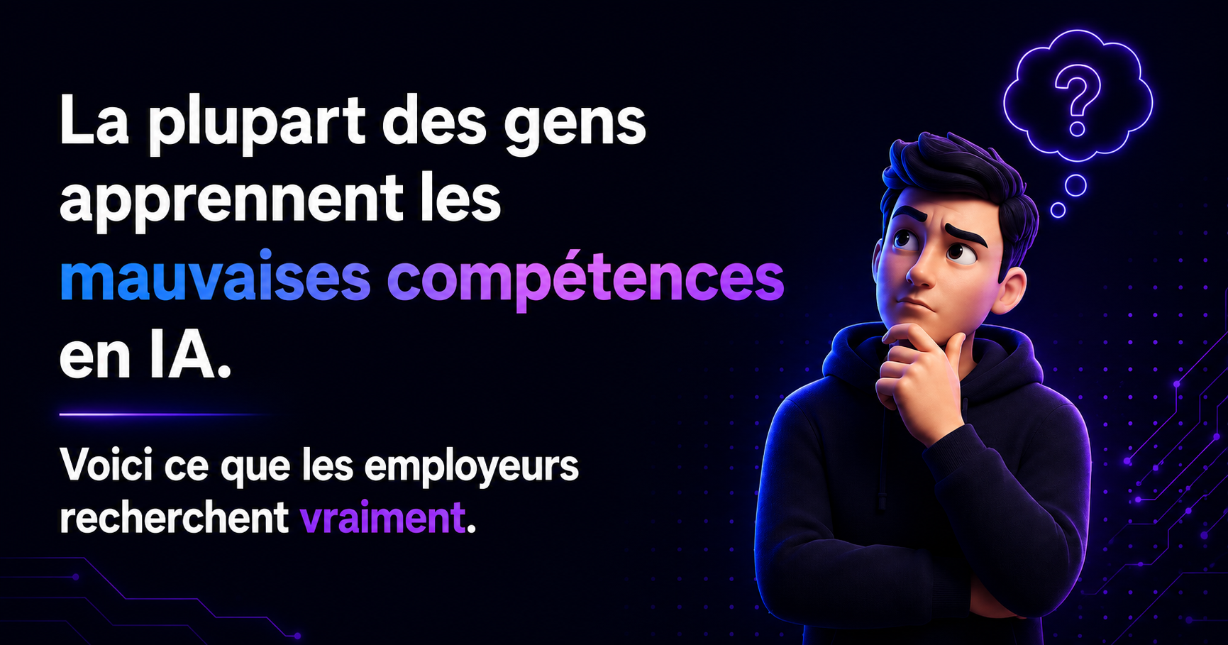 90% des patrons veulent des compétences IA. Voici les 5 qu'ils visent