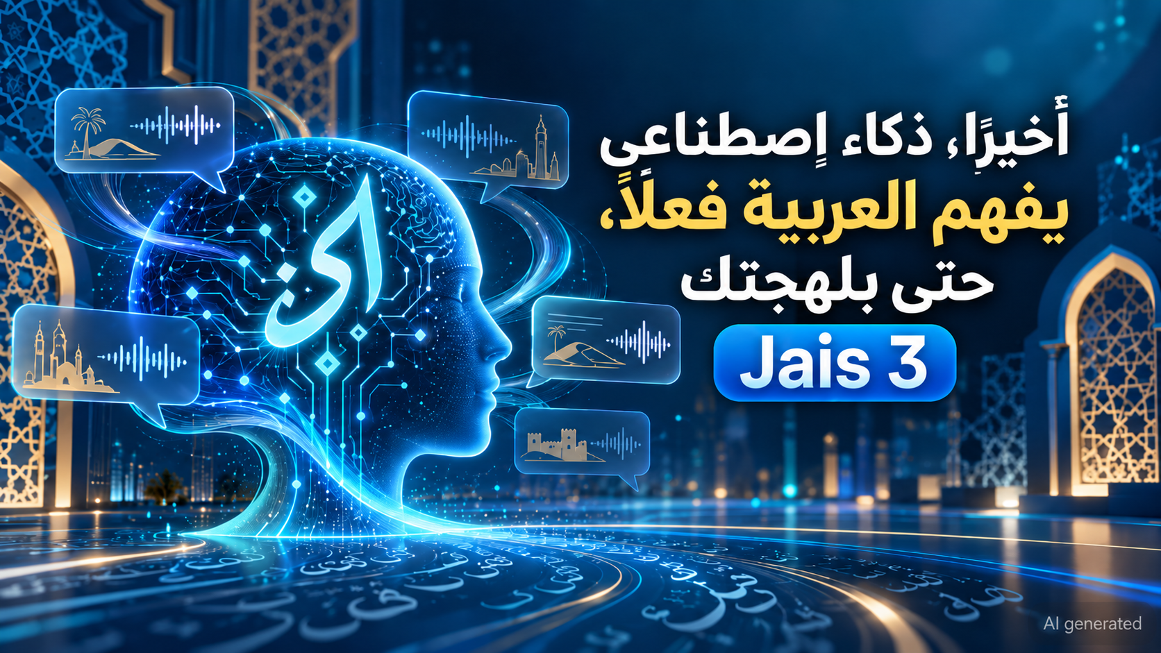 Jais 3: ستة نماذج عربية مفتوحة تكتب وتبني العروض وتفهم 19 لهجة