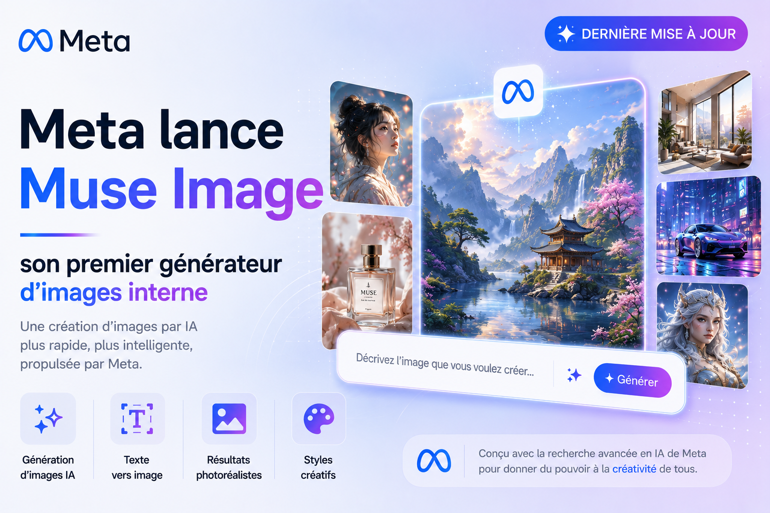 Meta lance Muse Image, son premier générateur d'images maison